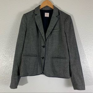 Gap | Blue Tweed Academy Blazer With Elbow Patch